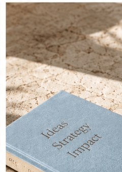 A notebook on a desk